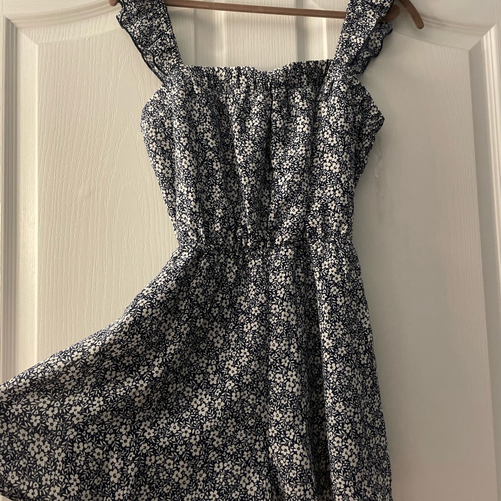 Trixxi Navy and White Floral Mini Dress